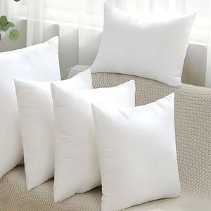 Venta al por mayor barato 18x18 cojín insertar sólido blanco fibra de poliéster <span class=keywords><strong>relleno</strong></span> <span class=keywords><strong>para</strong></span> el hogar Hotel dormitorio Decoración <span class=keywords><strong>Para</strong></span> almohada trasera - Product Image 1