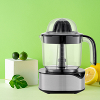 Grote 1.2l Capaciteit Multifunctionele Automatische Elektrische Citruspers Gemakkelijk Te Persen Sinaasappelsap Met Led Licht Plastic Mes