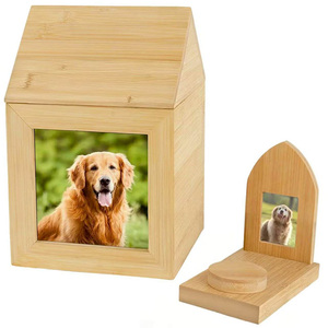 กล่องไม้อัฐิทำด้วยมือสำหรับสัตว์เลี้ยงทำจากไม้ขี้เถ้าดีไซน์คลาสสิกสำหรับสุนัขและแมว2025เก็บขี้เถ้าไว้ตลอดไป - Product Image 2