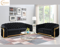 Ensemble de canapés modernes de luxe en velours et coton pour salon, fauteuil individuel, canapé sectionnel deux-trois places, blanc/gris, pour appartement et villa
