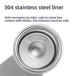 New Style Stainless Steel Dual Drink Car <b>Cup</b> With Straw Double Wall Insulated <b>Large</b> Capacity Coffee <b>Cup</b> for Hot Cold - Product Image 4