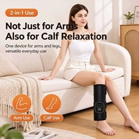 Masseur de main sans fil à ondes d'air avec thérapie thermique, rechargeable par USB, 5 niveaux d'intensité et minuteur de 20 minutes