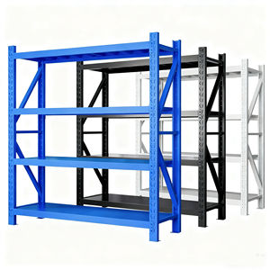 Estantes de Armazenamento de Metal Forte a Preço Baixo, Unidades de Prateleiras de Médio Porte para Garagem e Armazém - Product Image 1