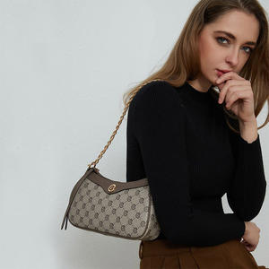 Bolsos de Mano para Mujer al por Mayor Directo de Fábrica, Bolso Bandolera de Cuero para Mujer, Bolso de Hombro de Diseño con Cadena - Product Image 4