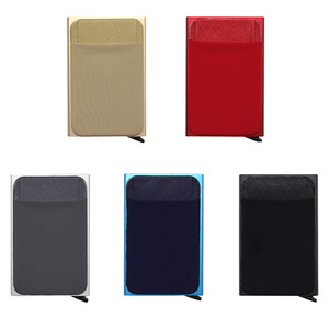 Porta tarjetas automático, caja para tarjetas de visita, porta tarjetas de aluminio, porta tarjetas con protección antidesmagnetización - Product Image 2