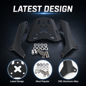 Porte-bagages arrière en aluminium CNC pour moto, support de coffre supérieur pour <span class=keywords><strong>BMW</strong></span> F900R F900XR, noir - Product Image 5