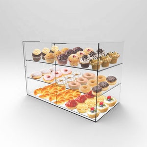 Acrylic Pastry Cookie Cake Display Case For Bakery Display Cabinet