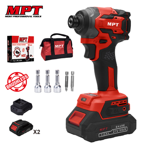 Destornillador de <span class=keywords><strong>Impacto</strong></span> Inalámbrico MPT MPCDR21240.B2 21V de Alta Calidad, <span class=keywords><strong>Atornillador</strong></span> Eléctrico Portátil Mini de Torsión 230N.m 1/4 - Product Image 1