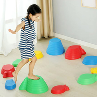 Tremplins sensoriels en forme de poisson enfants intérieur extérieur équilibre jouet d'entraînement favorise la coordination équilibre tremplin