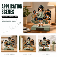 Support en acrylique personnalisé pour figurines de films et séries TV, Diorama, Usine OEM ODM, Boîte mystère, Jouet artistique, Cadeau de collection, Ensemble de décoration de bureau