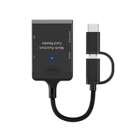 Lector de tarjetas OTG tipo C Hub adaptador compatible con SD TF Micro USB memoria Compatible con Mac10 Win7/8/XP/Vista USB 3,0 Stock