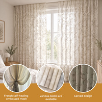 Voilage transparent en gaze légère pour la décoration des fenêtres de maisons de plage et de vérandas – Service OEM/ODM en gros