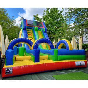 Castello Gonfiabile Commerciale Moonwalk Hpfburg con Scivolo e Parete da Arrampicata per Feste per Bambini - Product Image 2