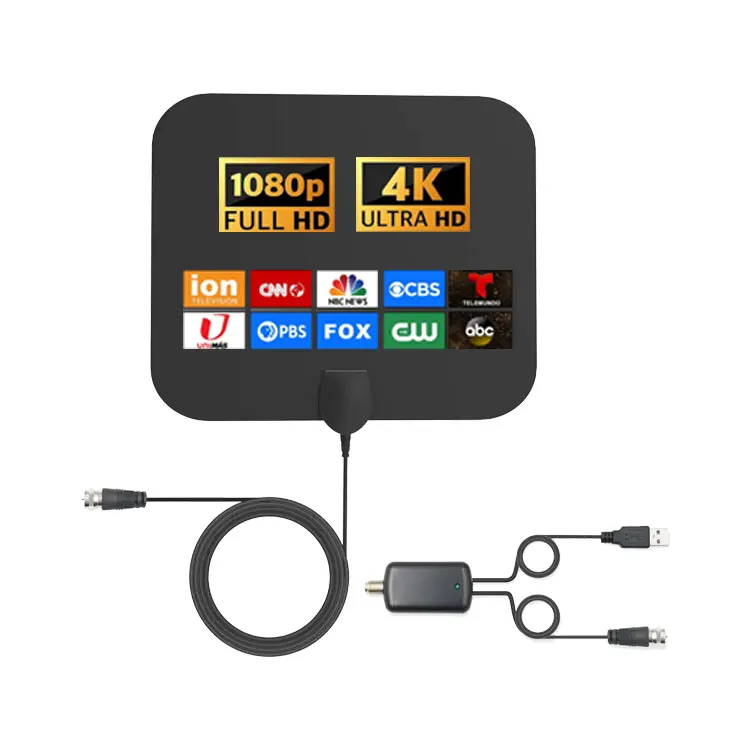 Pannello interno HDTV digitale antnna 4K televisione libera aerea che riceve segnali digitali hd tv antenna