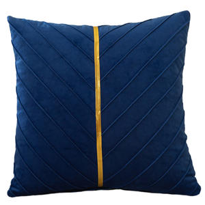 Fodera per cuscino decorativa moderna 3D con foglie in velluto <span class=keywords><strong>45x45</strong></span> cm, patchwork lavorato a maglia per divano - Product Image 5