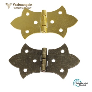 Charnière décorative vintage en cuivre avec finition galvanisée, forme ronde, boucle en dentelle, pour emballage de boîte à bijoux - Product Image 6