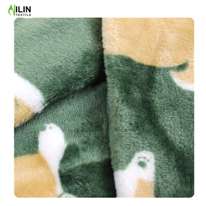 Telas de impresión digital de dibujos animados de franela de doble cara de poliéster - Product Image 3