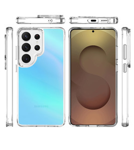 เคสเคลือบสีน้ำเงินสำหรับ Samsung Galaxy S26 Ultra S25 Edge S24+ S23 <span class=keywords><strong>FE</strong></span> S22 Plus <span class=keywords><strong>S21</strong></span> เคสโทรศัพท์แบบใส TPU นิ่ม กันกระแทก แข็งแรง ทนทาน - Product Image 1