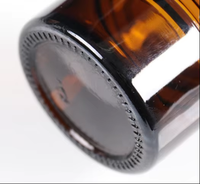 Emballage de stockage en plastique ambré personnalisé contenants cosmétiques à large ouverture bocaux en plastique givré