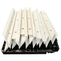 Bandes en polyéthylène blanc résistantes à l'usure, blocs coulissants UHMWPE, lames de grattoir, joints poreux, profilés usinés sur mesure par CNC