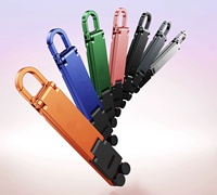 Nouveau support de téléphone portable en alliage d'aluminium, porte-clés portable, support universel multifonctionnel pour tablette et téléphone