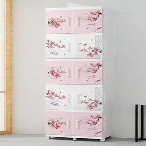 Commodes de rangement pour enfants en plastique moderne, portables, sûres, à bords arrondis, durables, 5+ tiroirs pour jouets, vêtements, salon, produits pour bébés - Product Image 1