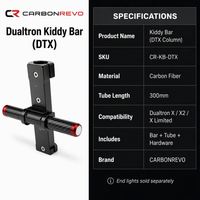 Colonne de direction en fibre de carbone pour trottinette électrique Carbonrevo, tige pliable pour une utilisation quotidienne, ajustement parfait, haute qualité
