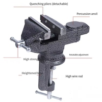 Étau de table en acier à haute teneur en carbone OEM pour la menuiserie/le soudage, forte force de serrage, application industrielle, personnalisation OEM prise en charge