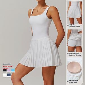 ชุดเทนนิสแขนกุดของผู้หญิงชุดตีกอล์ฟแห้งเร็วชุดใส่เล่นเทนนิสฟิตเนสวิ่ง - Product Image 3