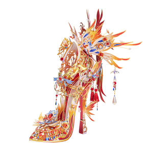 Chaussures magiques en cristal <span class=keywords><strong>MU</strong></span> Shadow <span class=keywords><strong>Phoenix</strong></span>, puzzle 3D, modèle d'assemblage en métal, artisanat, bricolage, anti-stress, cadeau de collection, décoration de la maison - Product Image 1