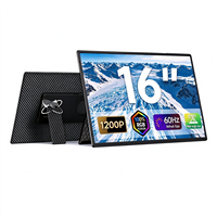 Moniteur portable LCD IPS 16 pouces 1200P ultra-fin, extension d'écran double pour ordinateur portable, multi-scénarios, plug-and-play pour le bureau et les voyages