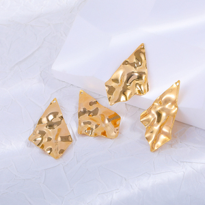Di buona qualità di fascia alta materiali in ottone placcato oro 18k pendenti geometrici rettangolari o diamanti in rame fogli pendenti gioielli - Product Image 1