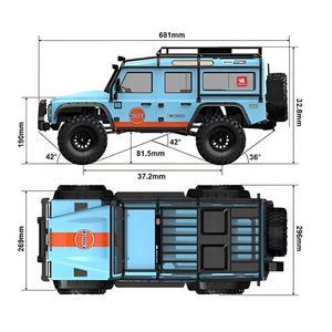 Xe điều khiển từ xa (<span class=keywords><strong>RC</strong></span>) leo núi địa hình 4x4 không chổi than điện MJX H8H <span class=keywords><strong>1</strong></span>/<span class=keywords><strong>8</strong></span> tỷ lệ <span class=keywords><strong>1</strong></span>:<span class=keywords><strong>8</strong></span> phiên bản mới 2025 ALLROCK Defender - Product Image 3