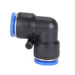 Raccord rapide PV-08 à angle droit 04 Composant pneumatique en plastique 6 Coude de tuyau d'air 10 Raccords rapides Vente en gros d'usine - Product Image 5