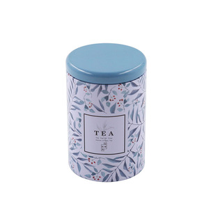 Factory wholesale round tin storage box for packing for tea small metal package case special square tins stackable tea cans