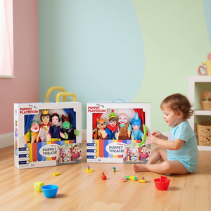 Ensemble de marionnettes de conte de fées pour théâtre de marionnettes, 42x44x9cm, pour enfants de 3 ans et plus - Product Image 3