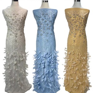 Il tessuto Haute Coutur 3-D Fower realizza a mano il design della 2021 alla moda - Product Image 5