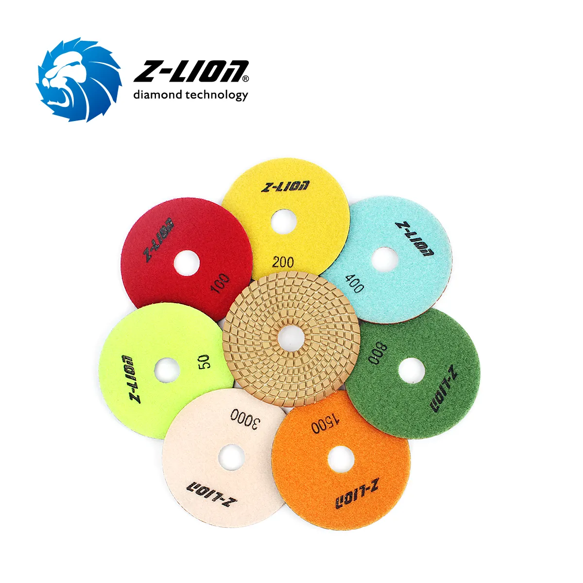 Z-LION Hot Sale Diamond Polisher Alat Diamond Wet Polishing Pad Lebih Agresif