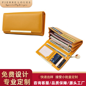 Cartera de Mujer Pierre Loues, Color Sólido, Múltiples Ranuras para Tarjetas, Monedero, Tipo Funda, Impermeable, para Uso Diario - Product Image 2