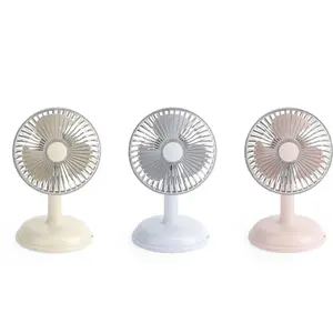 USB Mini Retro Desk Fan Portable and Quiet 2 Speeds Small Fan Vintage Style for Office Home Desktop