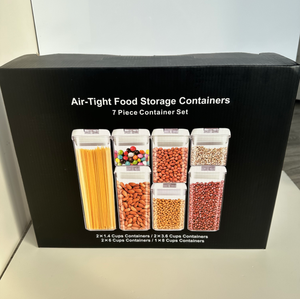 Vtopmart Contenedores Herméticos de Almacenamiento de Alimentos, 7 Piezas de Plástico Libre de BPA Contenedores de Cereales con Tapas de Bloqueo para Organización de Cocina - Product Image 2