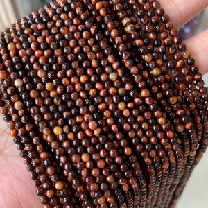 Vente en gros de perles rondes en agate arc-en-ciel de 3 mm, plusieurs couleurs, perles lisses en vrac pour la fabrication de bijoux - Product Image 5