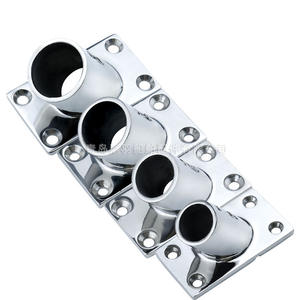 Supports de tube carré fixes à 90 degrés en acier inoxydable 316 pour accessoires d'auvent marin – Catégorie Supports - Product Image 1