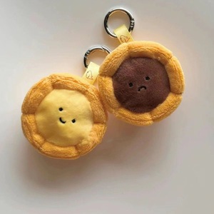 กระเป๋าและของตกแต่งรูปการ์ตูนน่ารักทาร์ตไข่ขนมอบขนมอบของเล่นตุ๊กตาช็อกโกแลตทาร์ตไข่ - Product Image 2