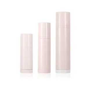 Cosmetic Plastic Bottle 2024 New Arrival Customizable Empty Pink Round Toner Plastic Bottle Cosmetic Packaging