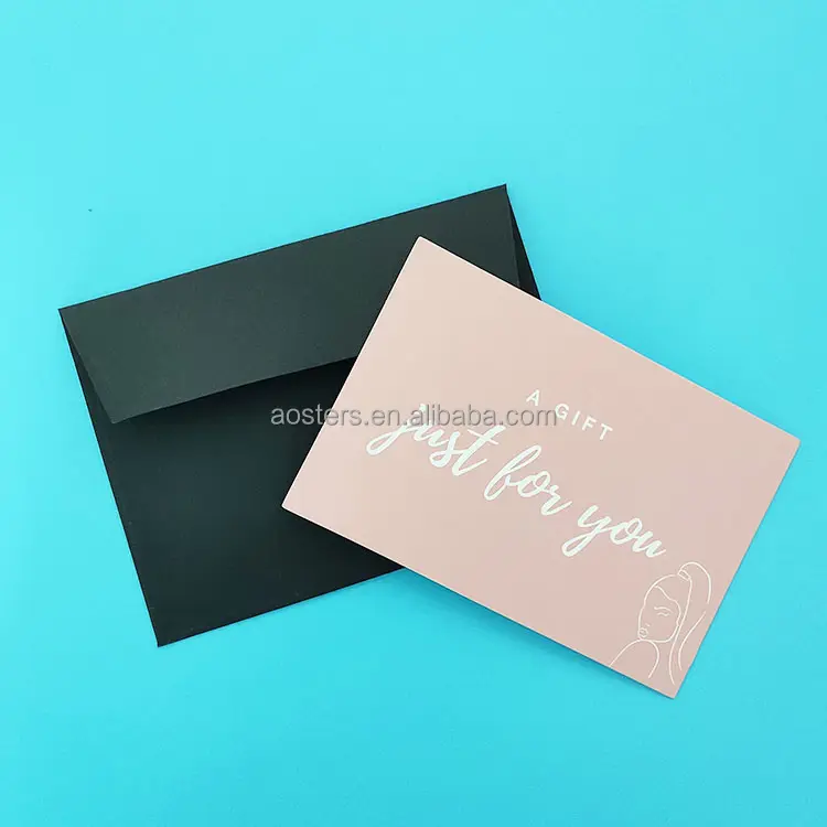 Carta bianca personalizzata stampa lussuoso biglietto d'invito per matrimonio personalizzato Business lamina d'oro biglietti di ringraziamento di lusso