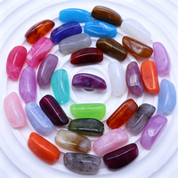 Vente en gros de perles acryliques irrégulières en marbre 10x24mm, perles imitation pierre pour la fabrication de bracelets, colliers, pendentifs et accessoires de bijoux