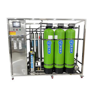 Mesin pemurni air Osmosis RO terbalik industri 1000LPH FRP mesin pemurni untuk botol air minum murni - Product Image 2