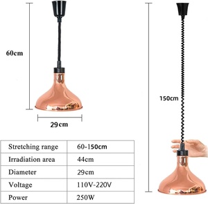 <b>Electric</b> Copper <b>Food</b> <b>Warmer</b> Infrared Pendant for Restaurant Meals Restaurant Meals <b>Warmer</b> - Product Image 4