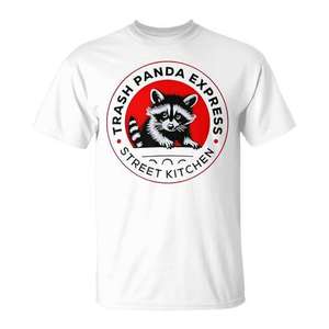 Camiseta Trash Panda Express Street Kitchen, unisex, para adultos, cuello redondo, manga corta - Product Image 1